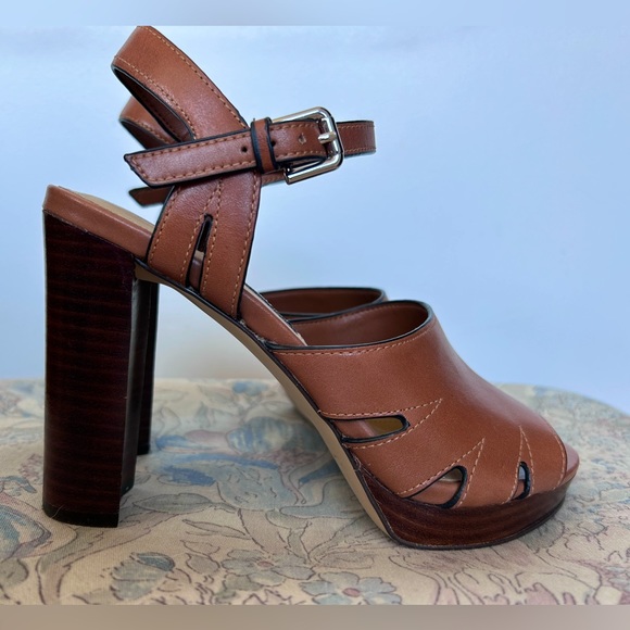 Nine West 5.5 Brown Leather Pumps - Picture 1 of 5